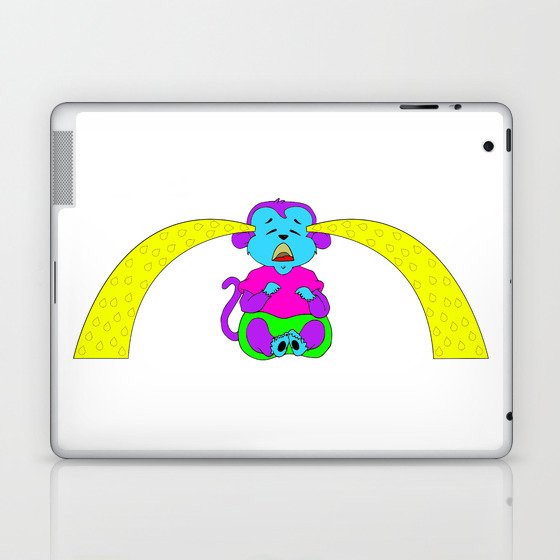 Monkey Crybaby (Yellow Tears) Laptop & iPad Skin