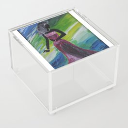 Lady In Red Dress Acrylic Box