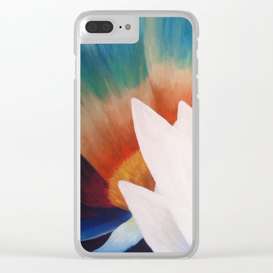 Juxtaposed Flowers Clear iPhone Case
