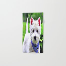 Nonbrand West Highland Terrier Dog Westie Bath Towel Absorbent Hand Towels Multipurpose for Bathroom Hotel Gym and Spa 27.5x15.7
