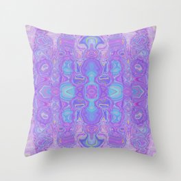 Lavender Dreams Abstract Throw Pillow