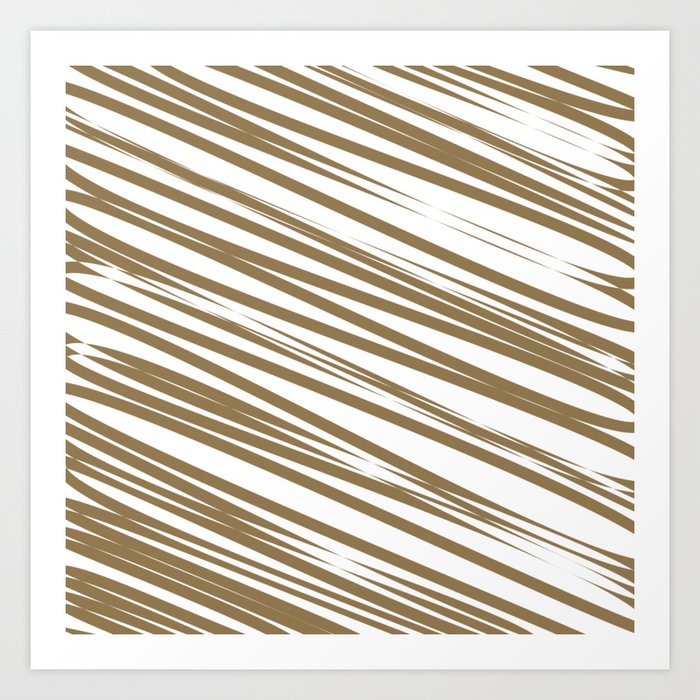 Brown stripes background Art Print