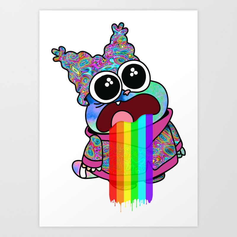 Trippy Chowder Art Print By Twinkiedog Society6