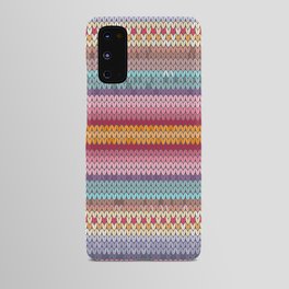 Multi color Knitting Pattern Android Case