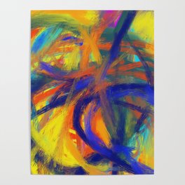Expressionist Painting. Abstract 110. Poster
