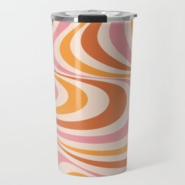 Colorful abstract swirl design Travel Mug