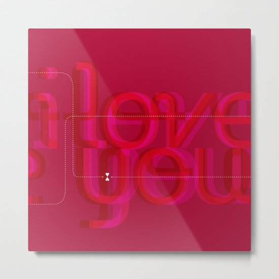 I love You 2 Metal Print