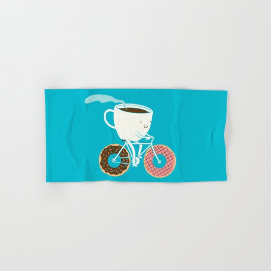 Coffee and Donuts Hand & Bath Towel