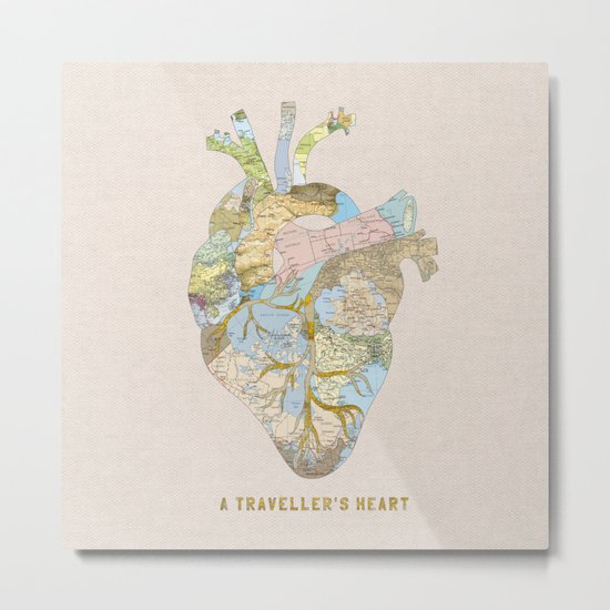 A Traveller's Heart (UK) Metal Print