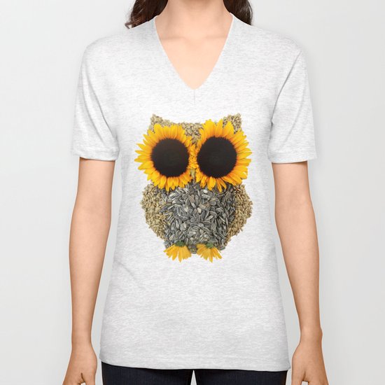 Hoot! Day Owl! Unisex V-Neck
