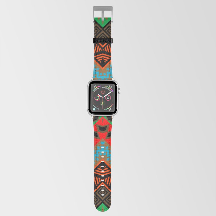 Geometric decorative ancient hand drawn ethnic motifs seamless pattern Apple Watch Band