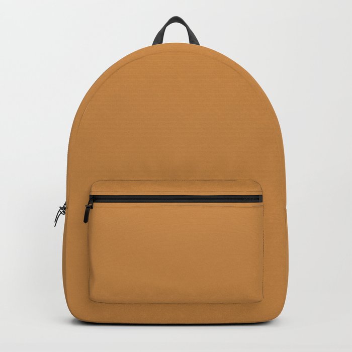 CAMEL Leather Texture Color Backpack by Arteresting Official