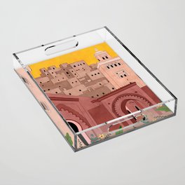 Marrakesh Illustration Acrylic Tray