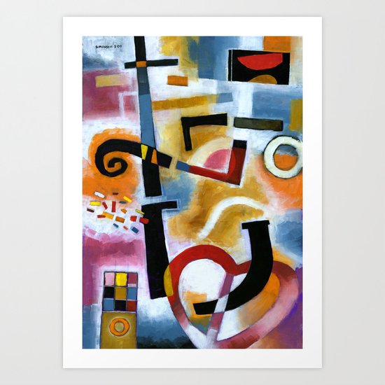 Party in the Kitchen Art Print