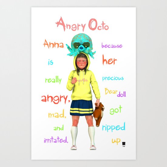 Angryocto - Anna's Precious Art Print