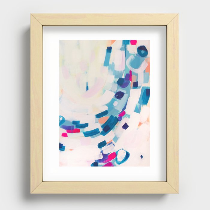 Roll to me - Abstract Painting Recessed Framed Print