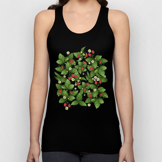 Strawberry pattern Unisex Tank Top