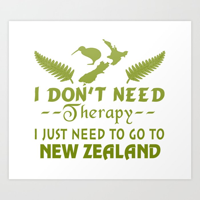 GO TO NEW ZEALAND Art Print