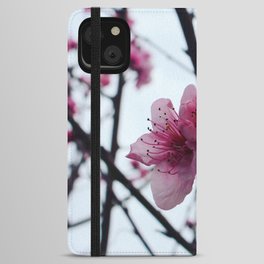 Peach Tree Flower iPhone Wallet Case