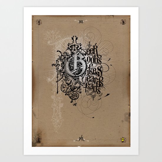 "Portland Parliament on Parchment" Art Print