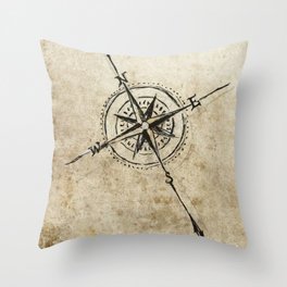Compass Throw Pillow