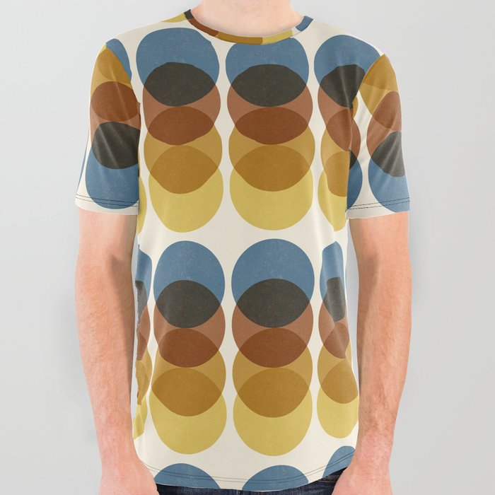Abstraction_SUNRISE_SUNSET_CIRCLE_COLOR_PATTERN_POP_ART_0731A All Over Graphic Tee