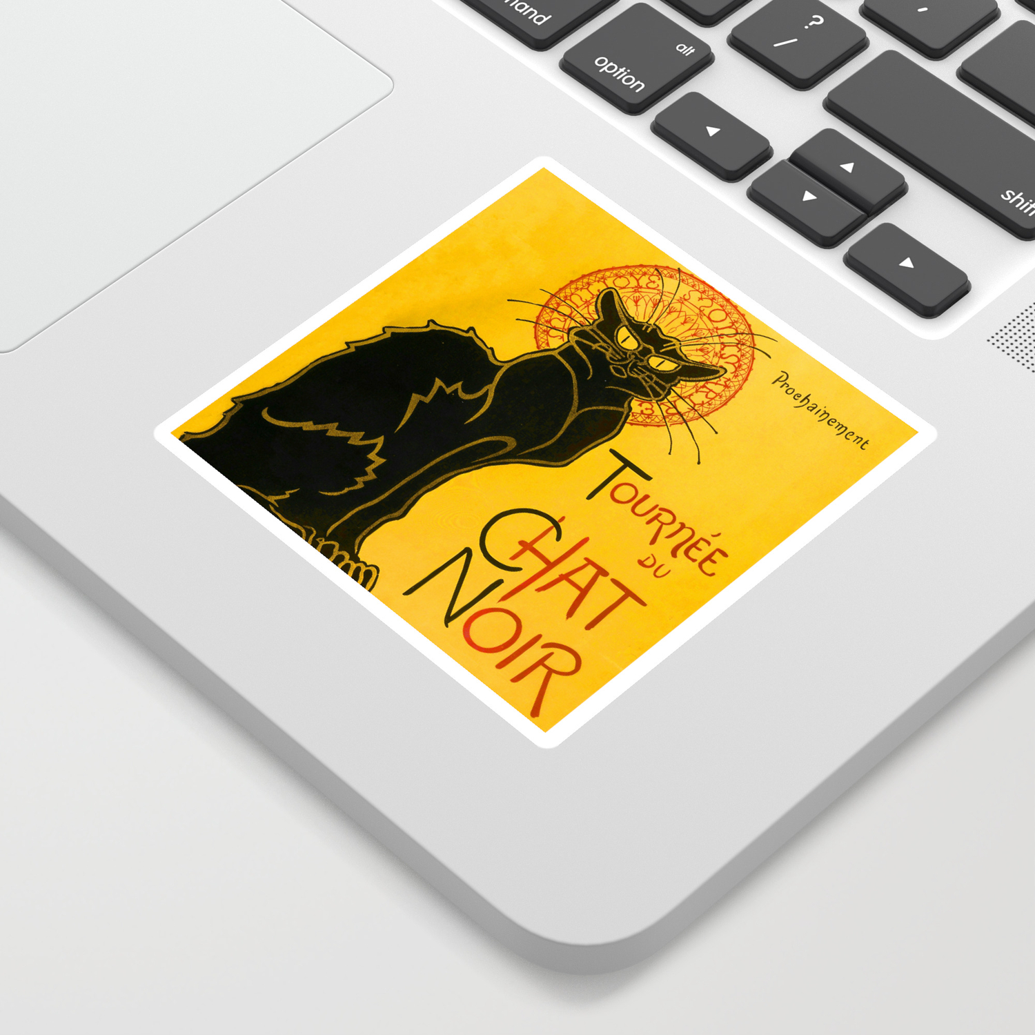 Le Chat Noir The Black Cat Art Nouveau Sticker By Artgallery Society6