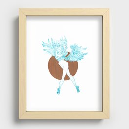 Escaping the nymph Recessed Framed Print