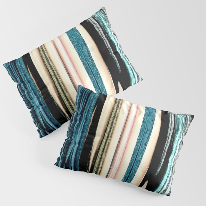 Turquoise pillow deals shams