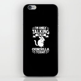 Chinchilla Animal Cute Funny Cage Bath iPhone Skin