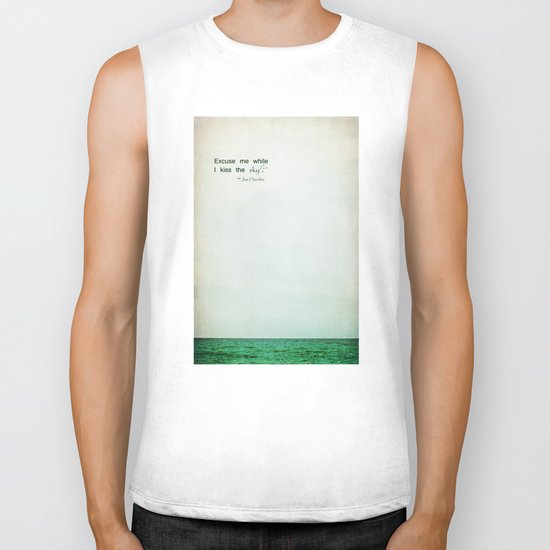 kiss the sky Biker Tank