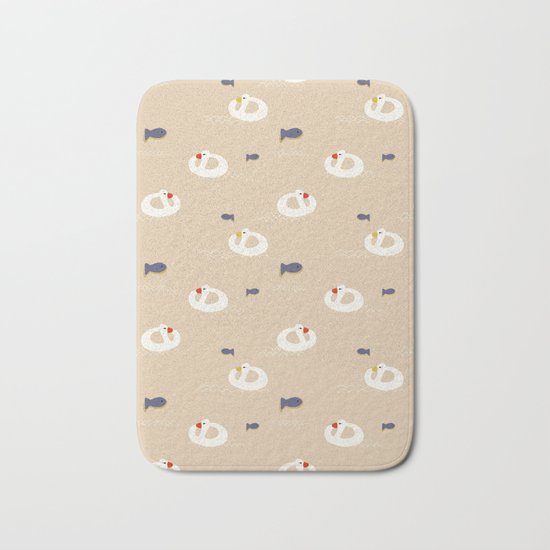 Duck Beach buoy Bath Mat