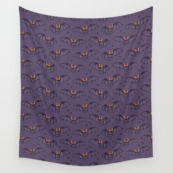 Candy Corn Bats Wall Tapestry