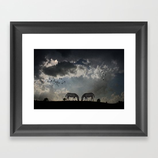 On the Hill Framed Art Print