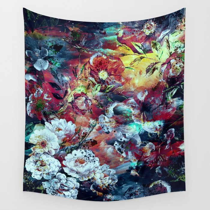 RPE SEAMLESS FLORAL VII Wall Tapestry by rizapeker | Society6