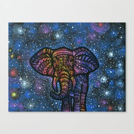 Galactic Elephant Canvas Print