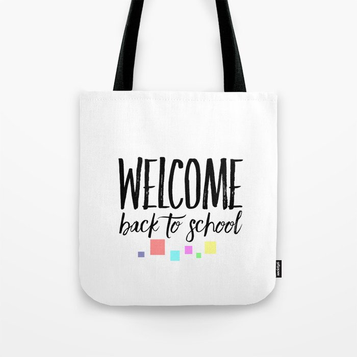 welcome back to scho Tote Bag