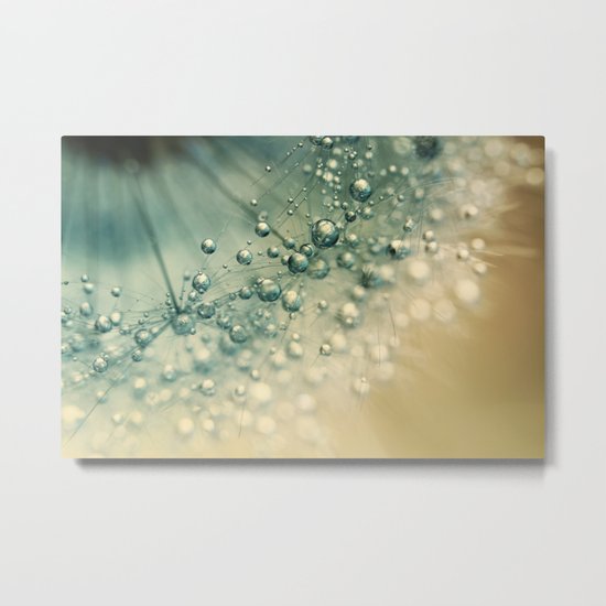 Sea Green Sparkles Metal Print