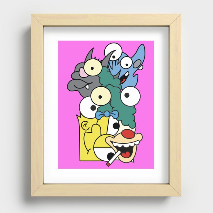 Picasso Simpson Mix Recessed Framed Print