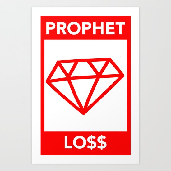 P&Ls: Diamond Red Art Print