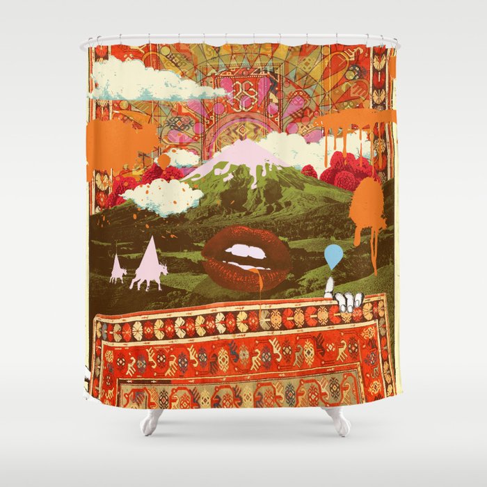 MORNING PSYCHEDELIA Shower Curtain