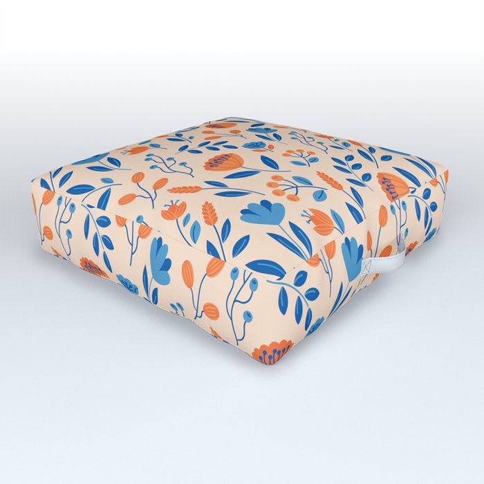 Floral pattern Outdoor Floor Cushion