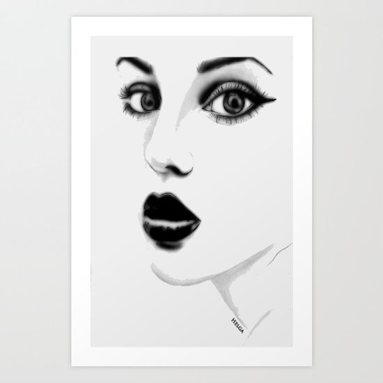 Girl Art Print