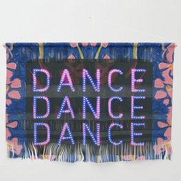 Dancing Pink Flowers Poster Wall Hanging
