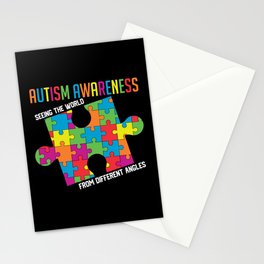 Autism Awareness Puzzle Stationery Card
