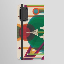 NASA Retro Space Travel Poster #5 Android Wallet Case