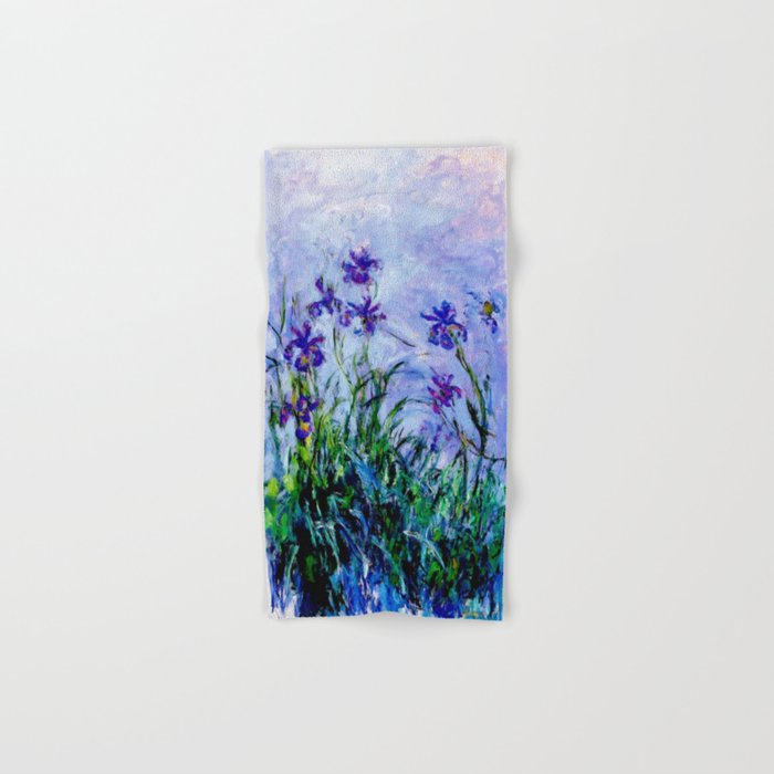 Monet "Lilac Irises" Hand & Bath Towel