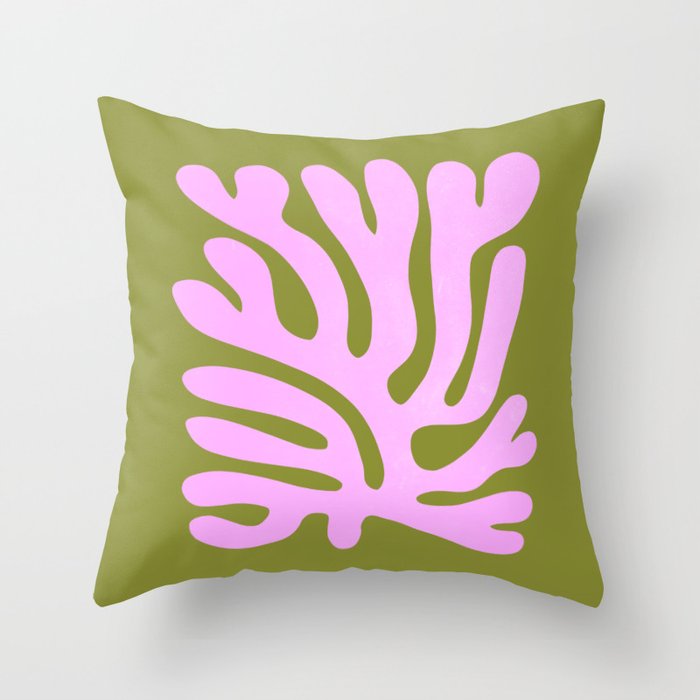 Wasabi & Lavender: Matisse Paper Cutouts 05 Throw Pillow