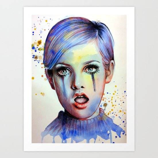 Twiggy Art Print