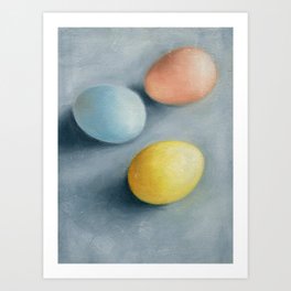 Colourful Mini Eggs Art Print